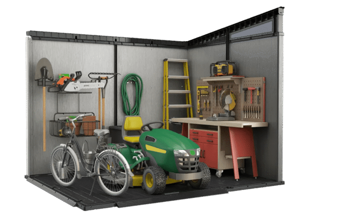 Artisan Pent Shed 9x7ft - Grey